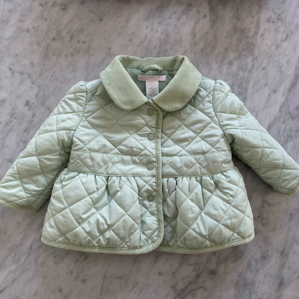 Janie and Jack girls quilted jacket 6-12 mo